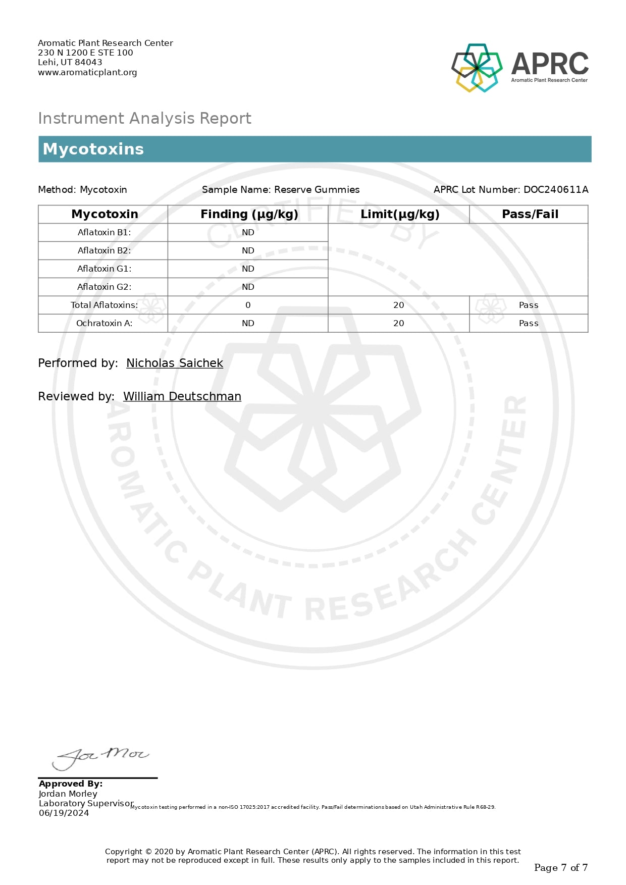 Doc Thackery Gold Label Reserve 30ct/pk 8pk/display box