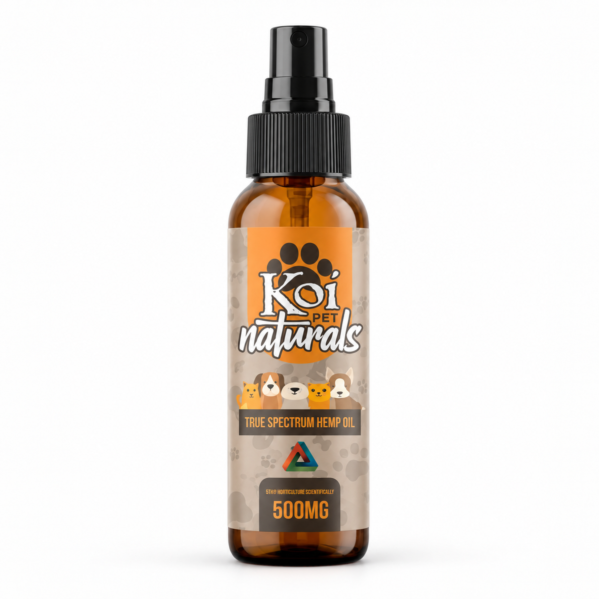 Koi Naturals CBD Pet Spray bottle in 12-unit display