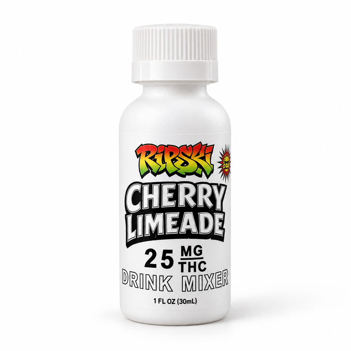 Ripski 25mg THC Cherry Limeade drink mixer bottle
