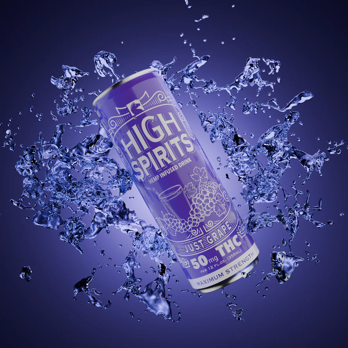 High Spirits by Trojan Horse Cannabis 50mg THC seltzer 24cans/case
