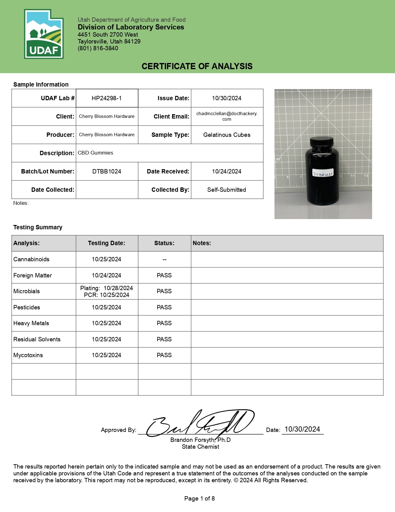 DocThackery  50mg CBD Gummies (30 count)