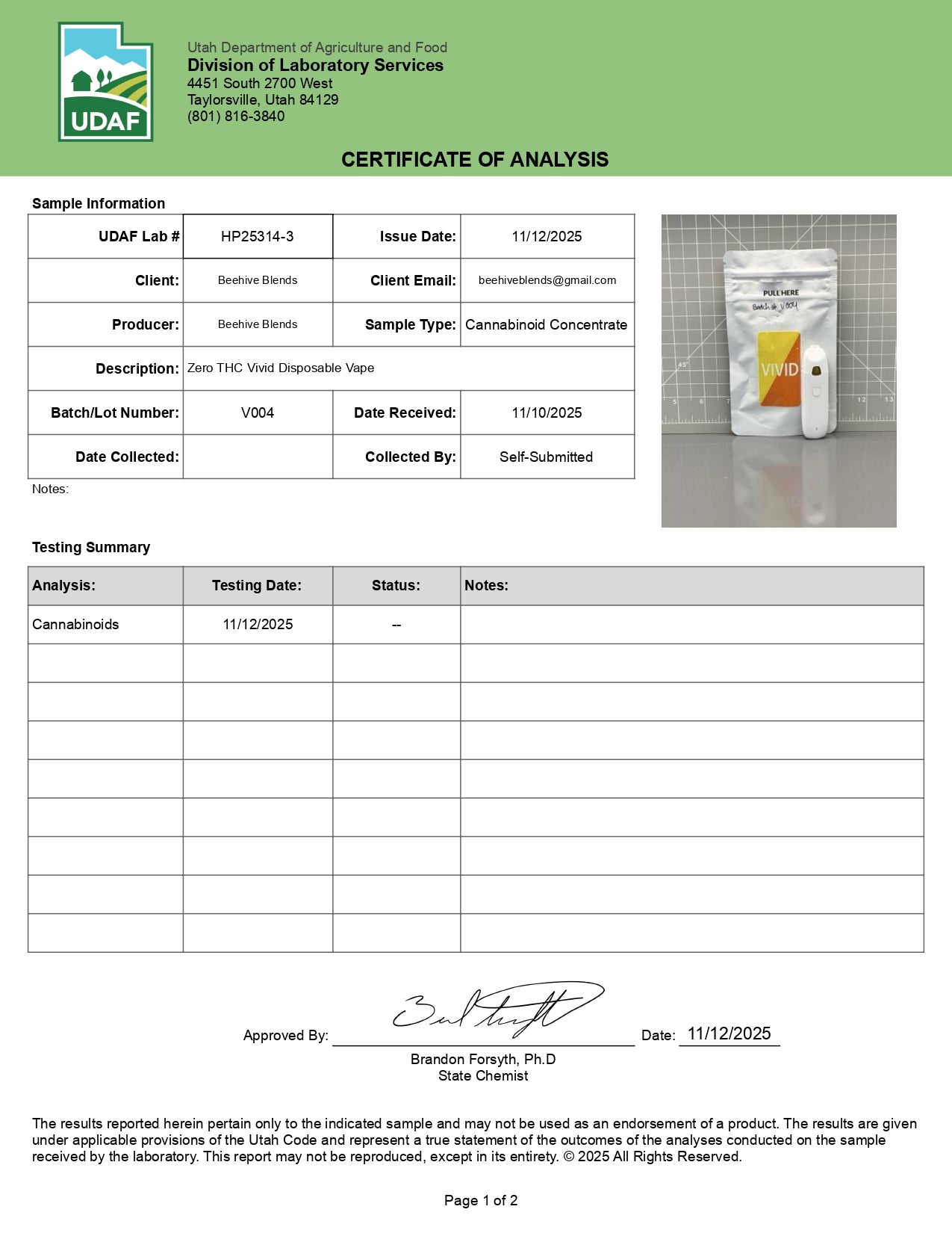 Beehive blends Disposables