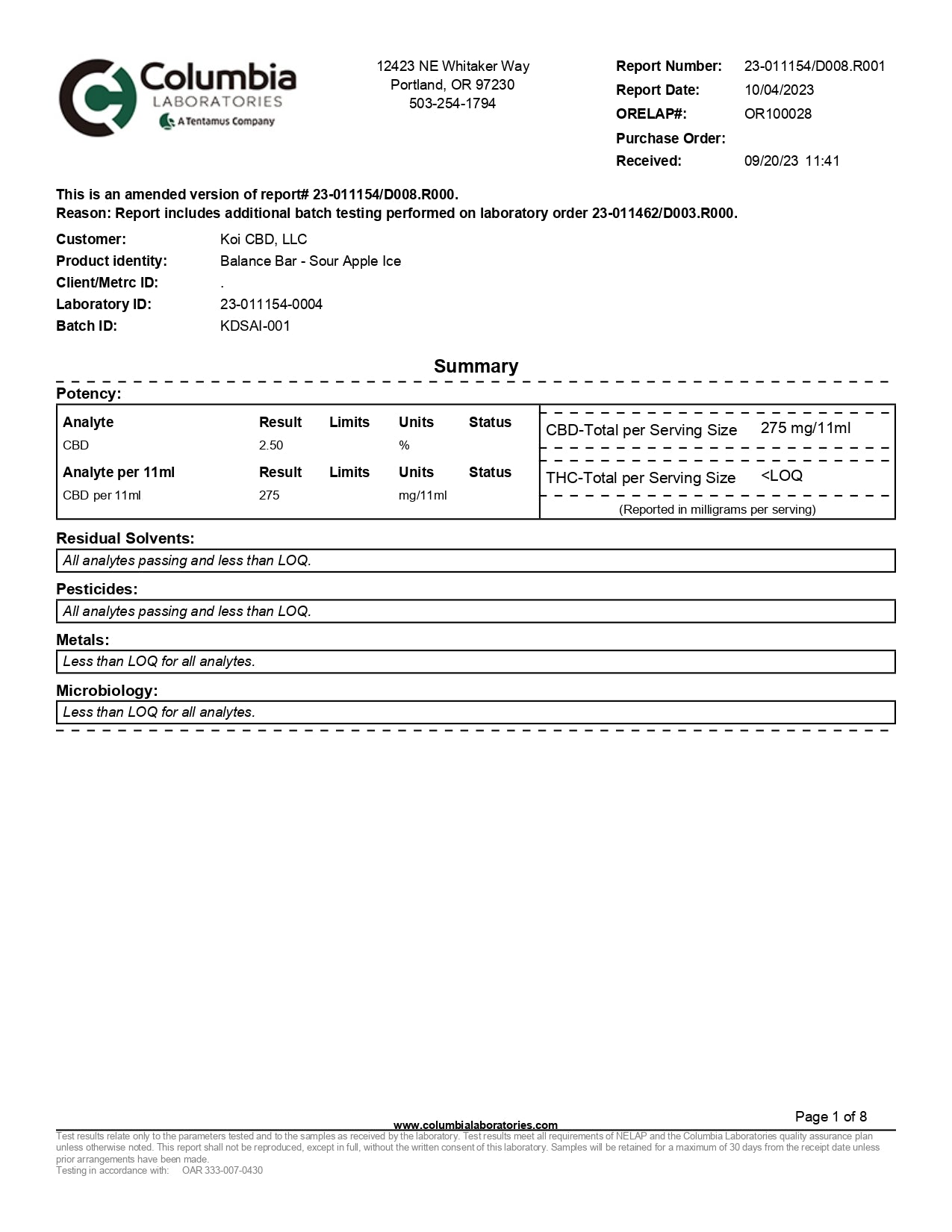 Koi Balance Bar 6000 puffs/unit 10 units/display box