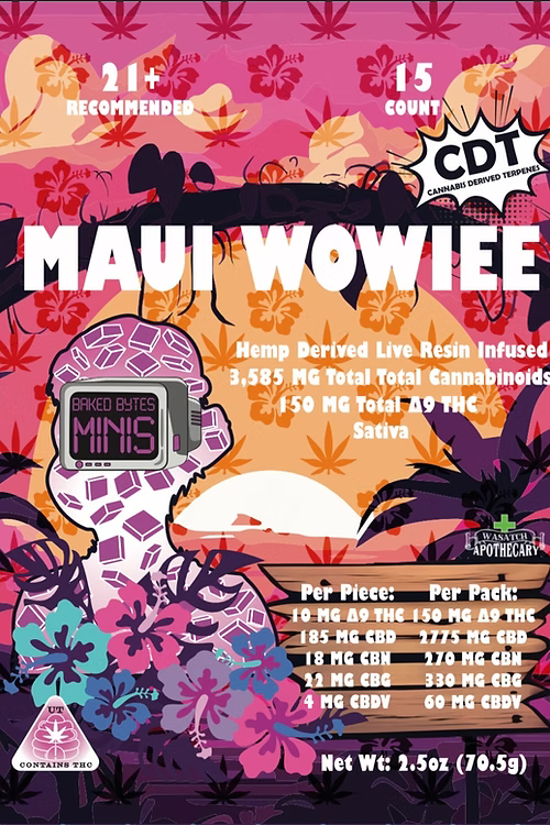 Wasatch Apothecary Edibles 10mg THC (Legacy) 15ct/pk 10pkgs/order