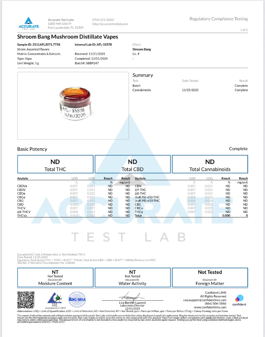 ShroomBANG! 4 Gram DualSwitch LED Disposables 1ct/pk, 8pk/display box