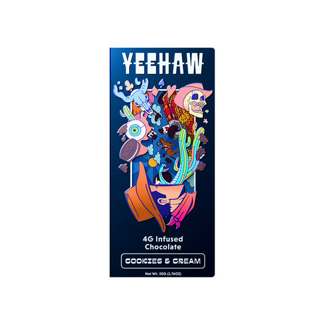 Yeehaw mushroom chocolate bars 10ct/display box