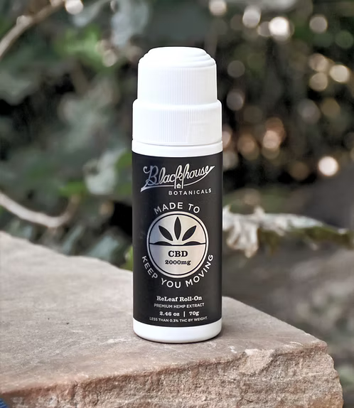 Blackhouse Botanicals ReLeaf CBD Roll-On Natural Pain Relief 2000mg 2.46oz