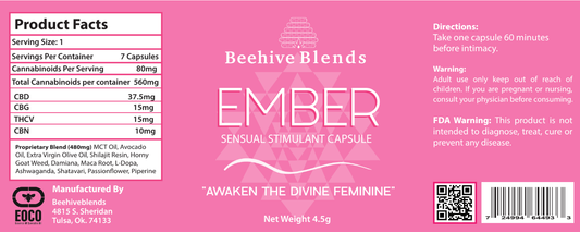 Beehive Blends Ember female erotic enhancement 5pk/box