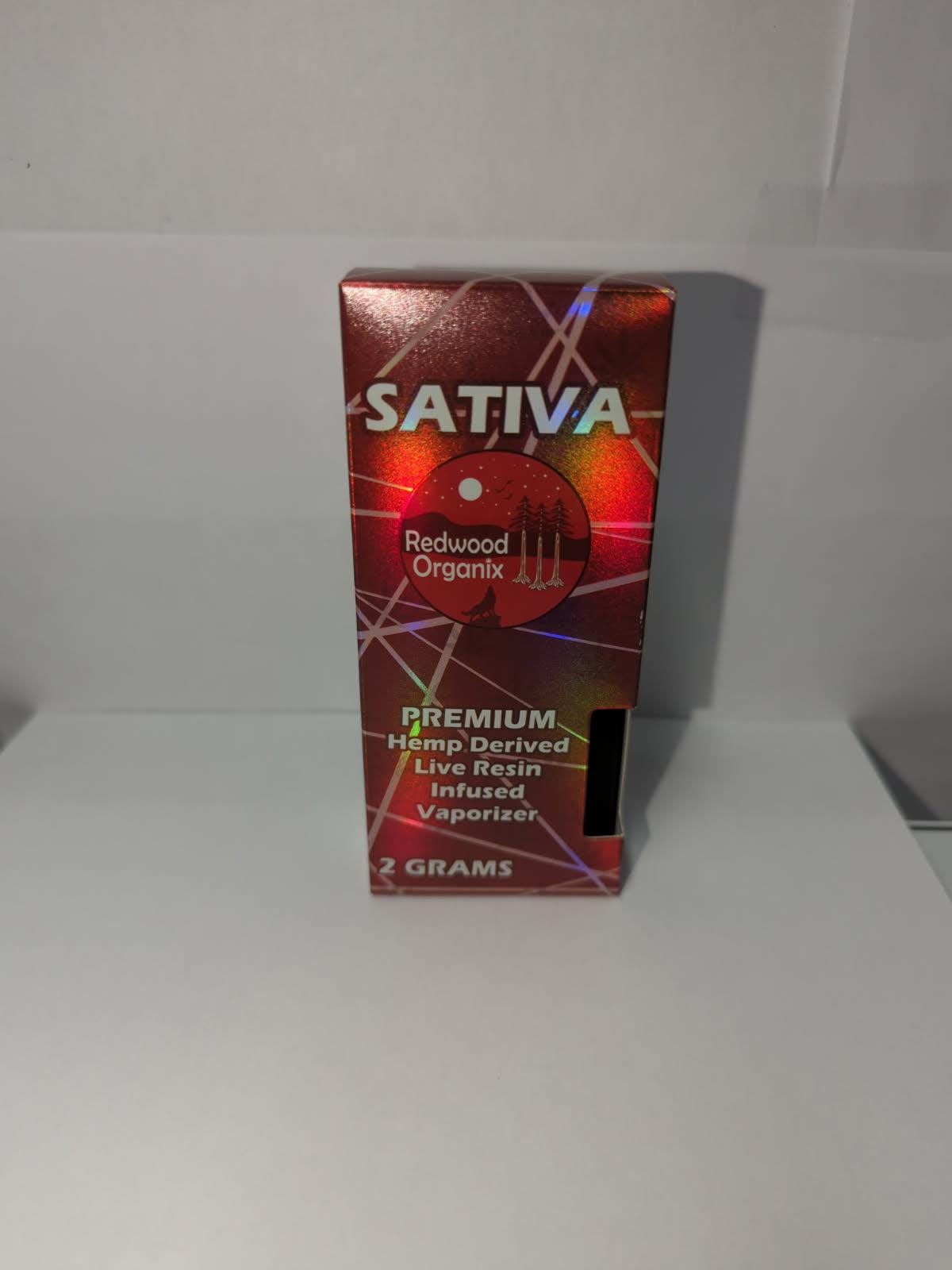 Redwood Organix CBGa 2 gram cartridges 1ct 10/box