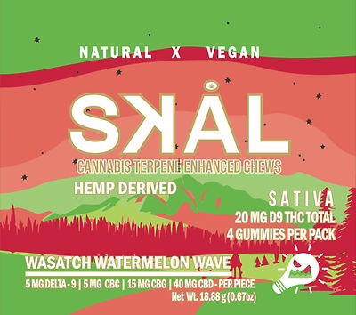 SKAL 5mg THC 30ct/pk 8pkgs/display box